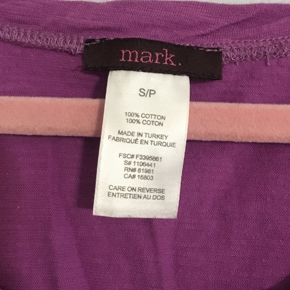 Purple butterfly sleeve top - Picture 3 of 4